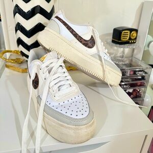 Nike court Alta cheetah print